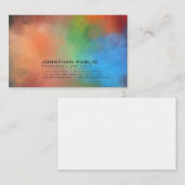 Moderner Abstrakter Kunsthintergrund Beruflich Sch Visitenkarte (Vorne/Hinten)