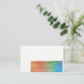 Moderner Abstrakter Kunsthintergrund Beruflich Sch Visitenkarte (Stehend Vorderseite)