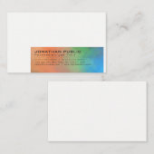 Moderner Abstrakter Kunsthintergrund Beruflich Sch Visitenkarte (Vorne/Hinten)