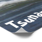 Moderner Abstrakter Kunsttsunami! Poster (Ecke)