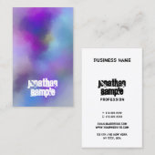 Moderner Abstrakter Kunstvorlage Visitenkarte (Vorne/Hinten)