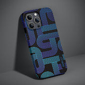 Moderner Abstrakter Lila geometrischer Individuell Case-Mate iPhone Hülle