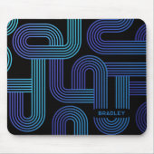 Moderner Abstrakter Lila geometrischer Individuell Mousepad (Vorne)