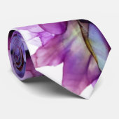 Moderner Abstrakter Lila Haze Alkohol Tinte Weddin Krawatte (Gerollt)