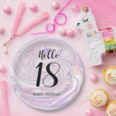 Moderner Abstrakter Marmor 18. Geburtstag Pappteller (Party)