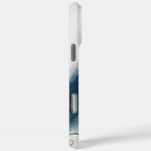 Moderner Abstrakter Marmor mit Gliter Initials & N Case-Mate iPhone Hülle (Rückseite / Rechts)