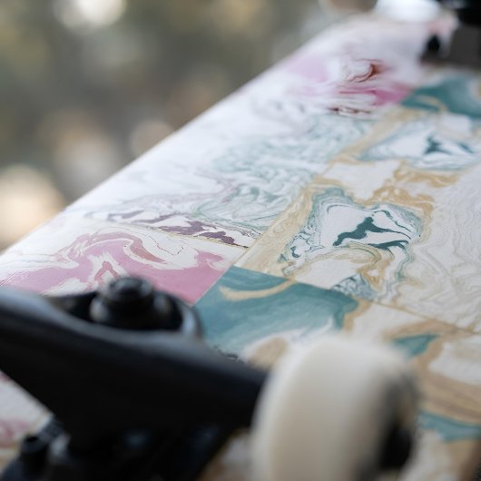 Moderner abstrakter Marmor Skateboard
