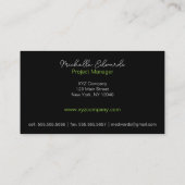 Moderner Abstrakter minimaler geometrischer Leitfa Visitenkarte (Rückseite)