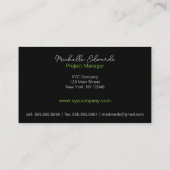 Moderner Abstrakter minimaler geometrischer Leitfa Visitenkarte (Rückseite)