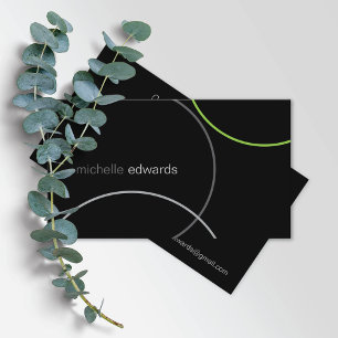 Moderner Abstrakter minimaler geometrischer Leitfa Visitenkarte