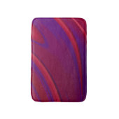 Moderner Abstrakter Minimalistischer Lila Swirl Badematte (Vorderseite Vertikal)