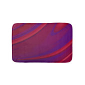 Moderner Abstrakter Minimalistischer Lila Swirl Badematte (Vorderseite)