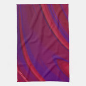 Moderner Abstrakter Minimalistischer Lila Swirl Geschirrtuch (Vertikal)