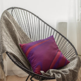 Moderner Abstrakter Minimalistischer Lila Swirl Kissen