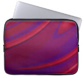Moderner Abstrakter Minimalistischer Lila Swirl Laptopschutzhülle (Vorderseite)