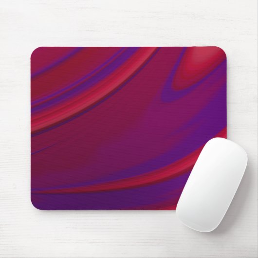 Moderner Abstrakter Minimalistischer Lila Swirl Mousepad (Mit Mouse)