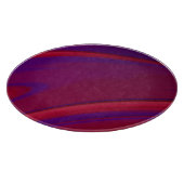 Moderner Abstrakter Minimalistischer Lila Swirl Schneidebrett (Ecke)