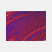 Moderner Abstrakter Minimalistischer Roter Lila Sw Fleecedecke (Vorderseite (Horizontal))