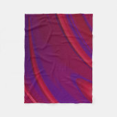 Moderner Abstrakter Minimalistischer Roter Lila Sw Fleecedecke (Vorderseite)