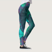 Moderner abstrakter Ozean-Entwurf Leggings (Rechts)