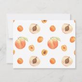 Moderner Abstrakter Peach Fuzz Abschluss Save The Date (Rückseite)