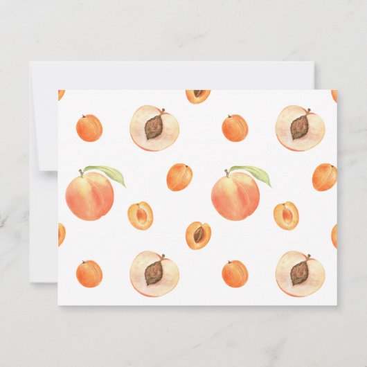 Moderner Abstrakter Peach Fuzz Abschluss Save The Date (Rückseite)