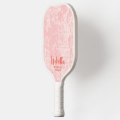 Moderner Abstrakter Personalisierter Name Pickleball Schläger (Links)