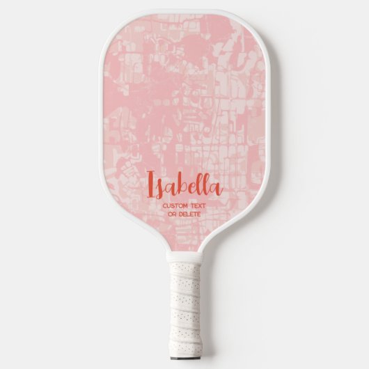 Moderner Abstrakter Personalisierter Name Pickleball Schläger (Vorderseite)