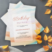 Moderner Abstrakter Regenbogen Geburtstag Einladung