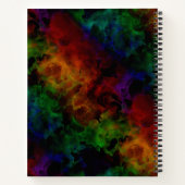 Moderner Abstrakter Regenbogen Notizblock (Rückseite)