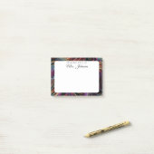 Moderner Abstrakter Regenbogenlehrer Post-it Klebezettel (Auf Schreibtisch)