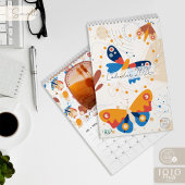 Moderner abstrakter Schmetterlinge-Foto-Kalender 2 Kalender