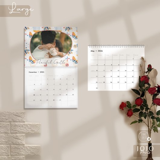 Moderner abstrakter Schmetterlinge-Foto-Kalender 2 Kalender