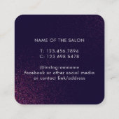 Moderner Abstrakter Schönheitssalon Terminkarte (Rückseite)
