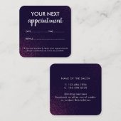 Moderner Abstrakter Schönheitssalon Terminkarte (Vorne/Hinten)