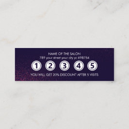 Moderner Abstrakter Schönheitssalon Treuekarte