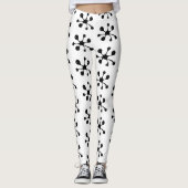 Moderner abstrakter Schwarzgoofleck Leggings (Vorderseite)