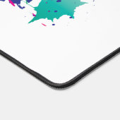 Moderner Abstrakter Spritzer Kunst, Dichtung und M Schreibtischunterlage (Ecke)