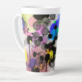 Moderner abstrakter Spritzer Milchtasse (Linke Ecke)
