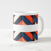 Moderner abstrakter Stil Jumbo-Tasse (Vorderseite Rechts)