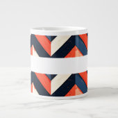 Moderner abstrakter Stil Jumbo-Tasse (Vorderseite)