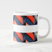 Moderner abstrakter Stil Jumbo-Tasse (Rechts)