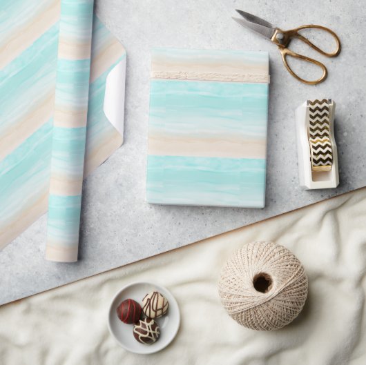 Moderner Abstrakter Strand Geschenkpapier (Kunsthandwerk)