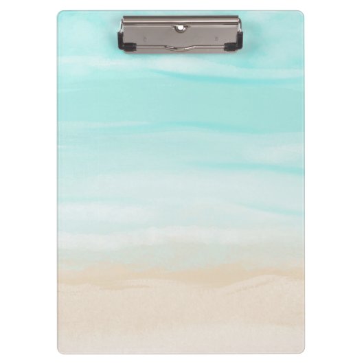 Moderner Abstrakter Strand Klemmbrett (Vorderseite)