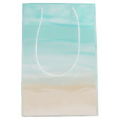 Moderner Abstrakter Strand Mittlere Geschenktüte (Vorderseite)