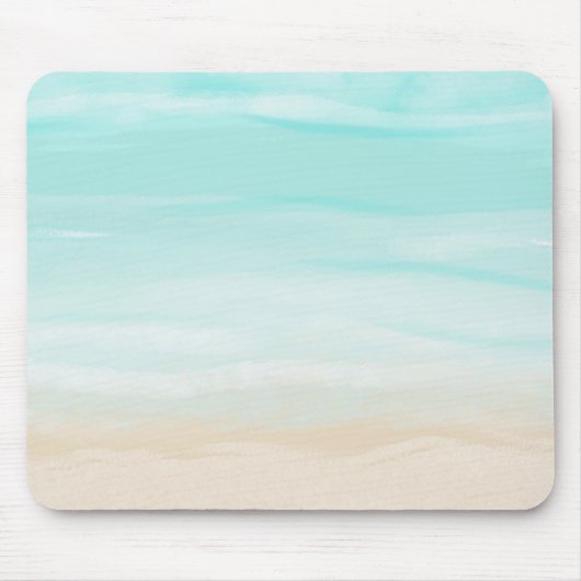 Moderner Abstrakter Strand Mousepad (Vorne)