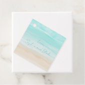 Moderner Abstrakter Strand Personalisiert Hochzeit Geschenkanhänger (Beispiel)