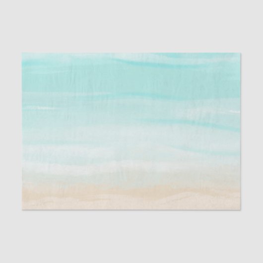 Moderner Abstrakter Strand Seidenpapier (Vorderseite)