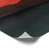 Moderner Abstrakter Strand Sonnenuntergang Poster (Ecke)