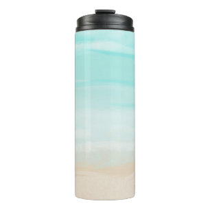 Moderner Abstrakter Strand Thermosbecher